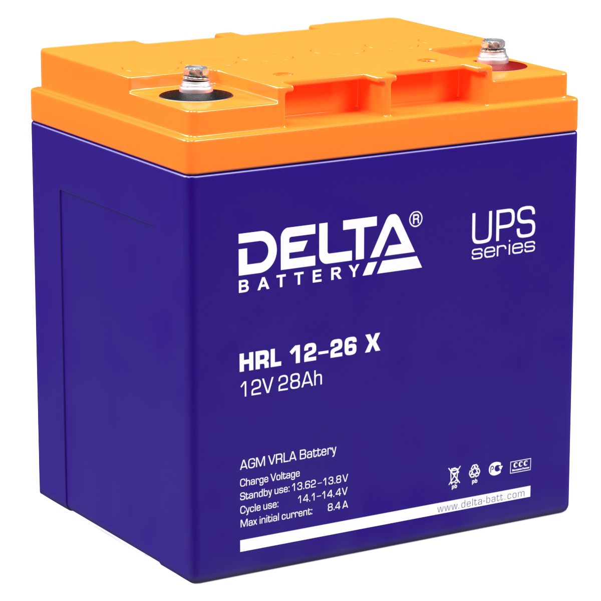 HRL 12-26 X Delta Аккумуляторная батарея купить по цене 11130 руб..  Самые дешёвые цены на Стационарные