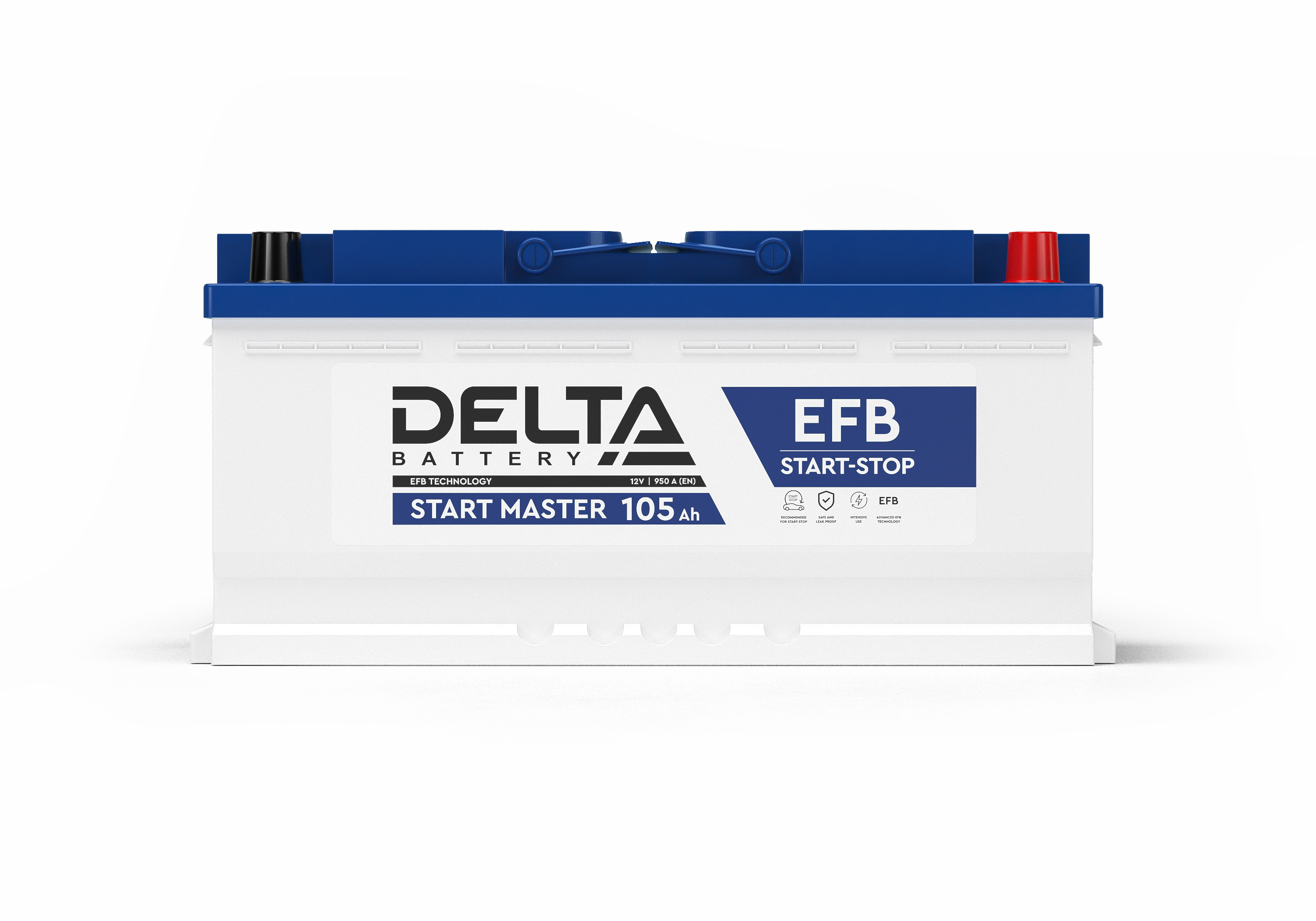 DELTA START MASTER 105 Ah EFB стартерная аккумуляторная батарея купить по цене 16394 руб..  Самые дешёвые цены на Для Автомобилей