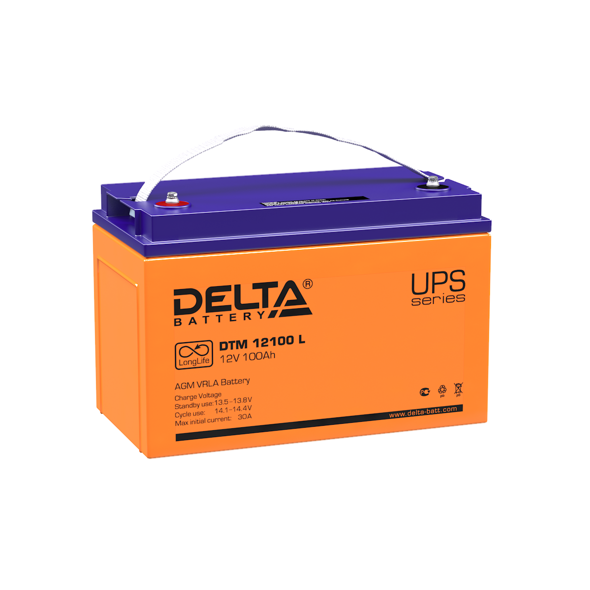 DTM 12100 L Delta Аккумуляторная батарея купить по цене 28774 руб..  Самые дешёвые цены на Стационарные