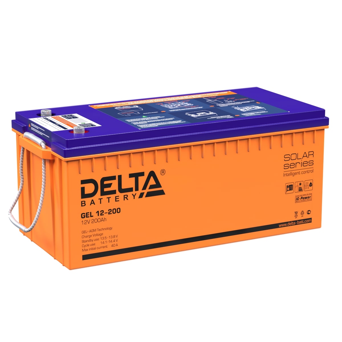 GEL 12-200 Delta Аккумуляторная батарея купить по цене 62218 руб..  Самые дешёвые цены на Стационарные