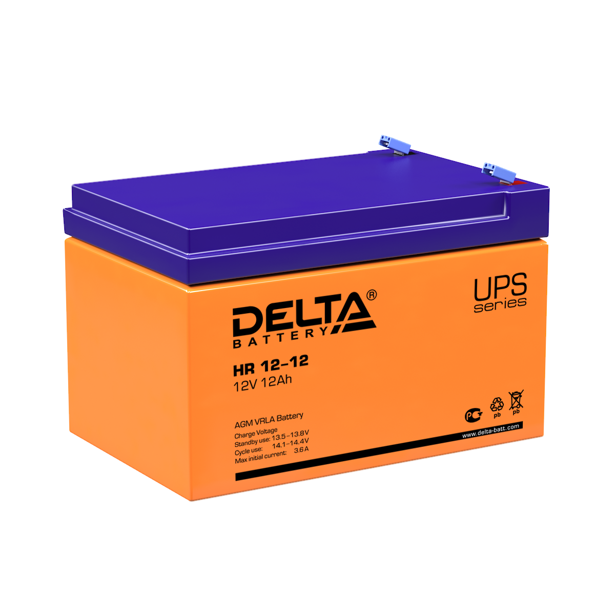 HR 12-12 Delta Аккумуляторная батарея купить по цене 4146 руб..  Самые дешёвые цены на Стационарные