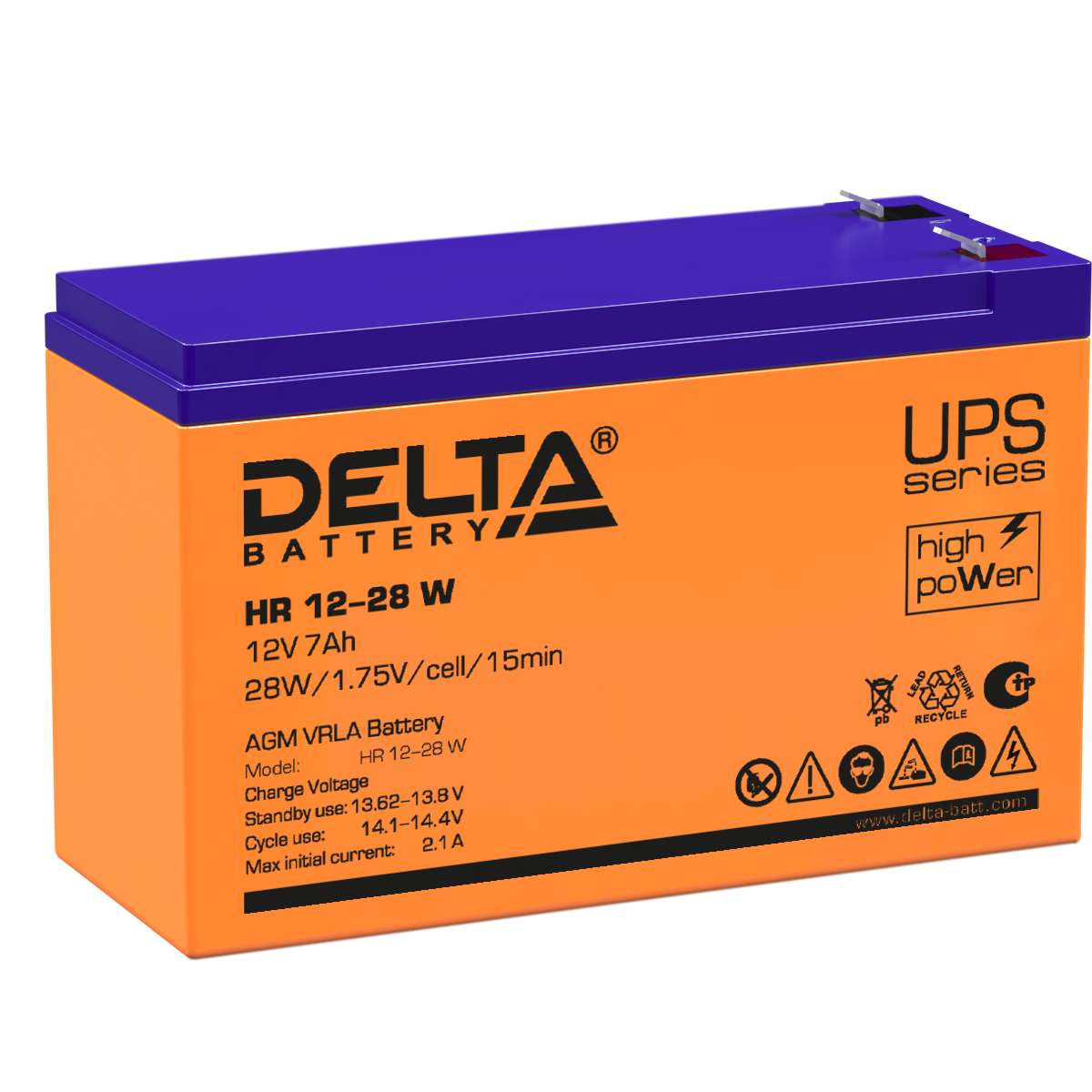 HR 12-28 W Delta Аккумуляторная батарея купить по цене 3053 руб..  Самые дешёвые цены на Стационарные