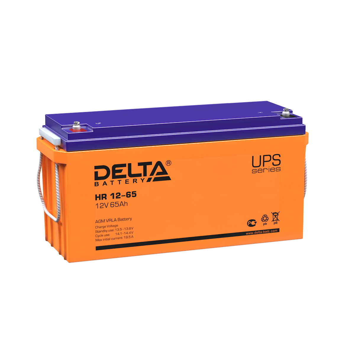 HR 12-65 Delta Аккумуляторная батарея купить по цене 27542 руб..  Самые дешёвые цены на Стационарные