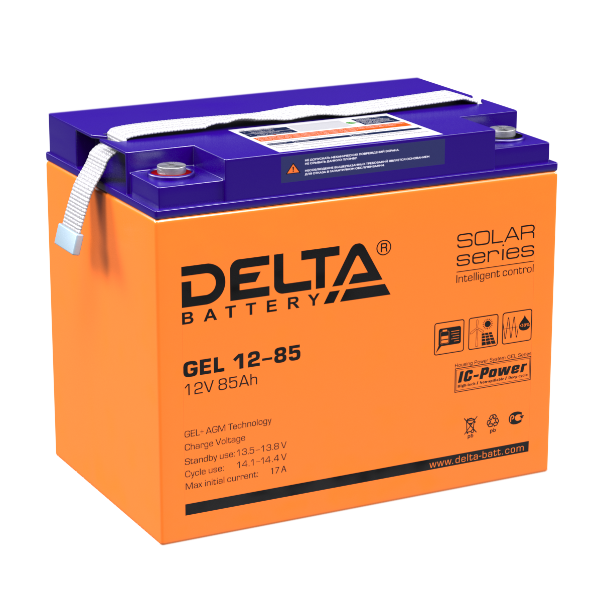 GEL 12-85 Delta Аккумуляторная батарея купить по цене 27031 руб..  Самые дешёвые цены на Стационарные