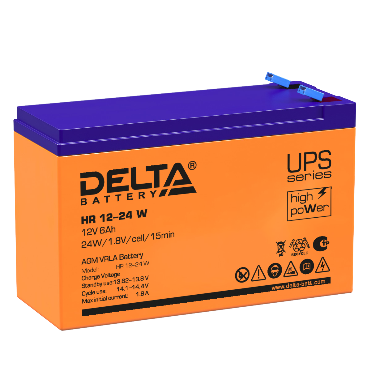 HR 12-24 W Delta Аккумуляторная батарея купить по цене 2956 руб..  Самые дешёвые цены на Стационарные