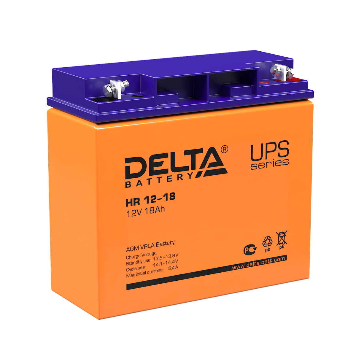 HR 12-18 Delta Аккумуляторная батарея купить по цене 6206 руб..  Самые дешёвые цены на Стационарные