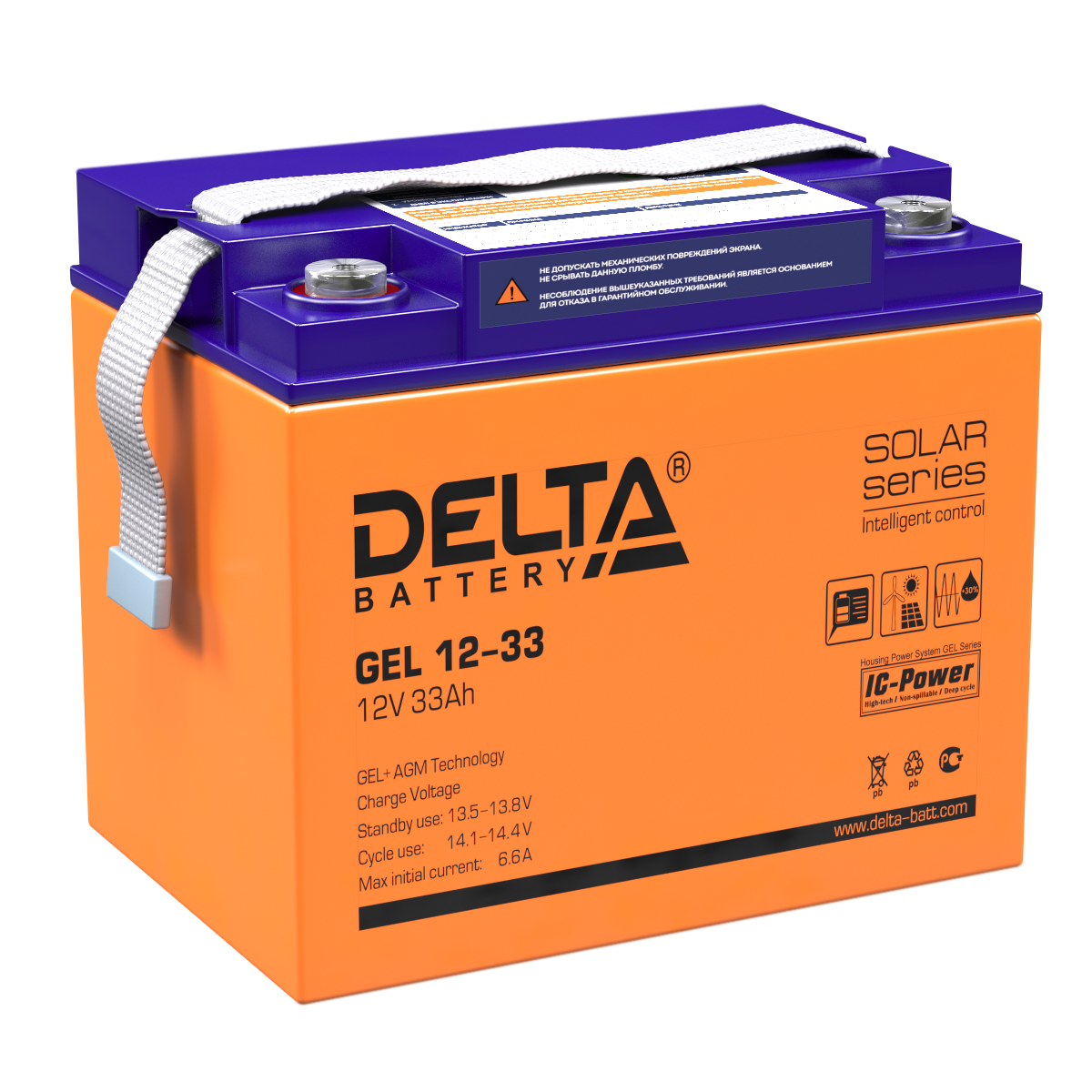 GEL 12-33 Delta Аккумуляторная батарея купить по цене 12823 руб..  Самые дешёвые цены на Стационарные