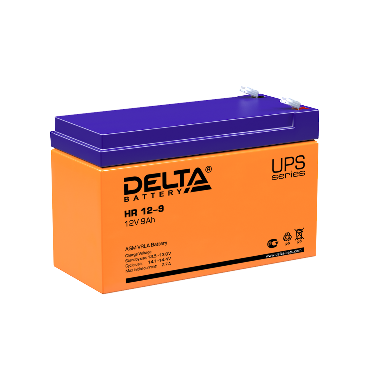 HR 12-9 Delta Аккумуляторная батарея купить по цене 3191 руб..  Самые дешёвые цены на Стационарные