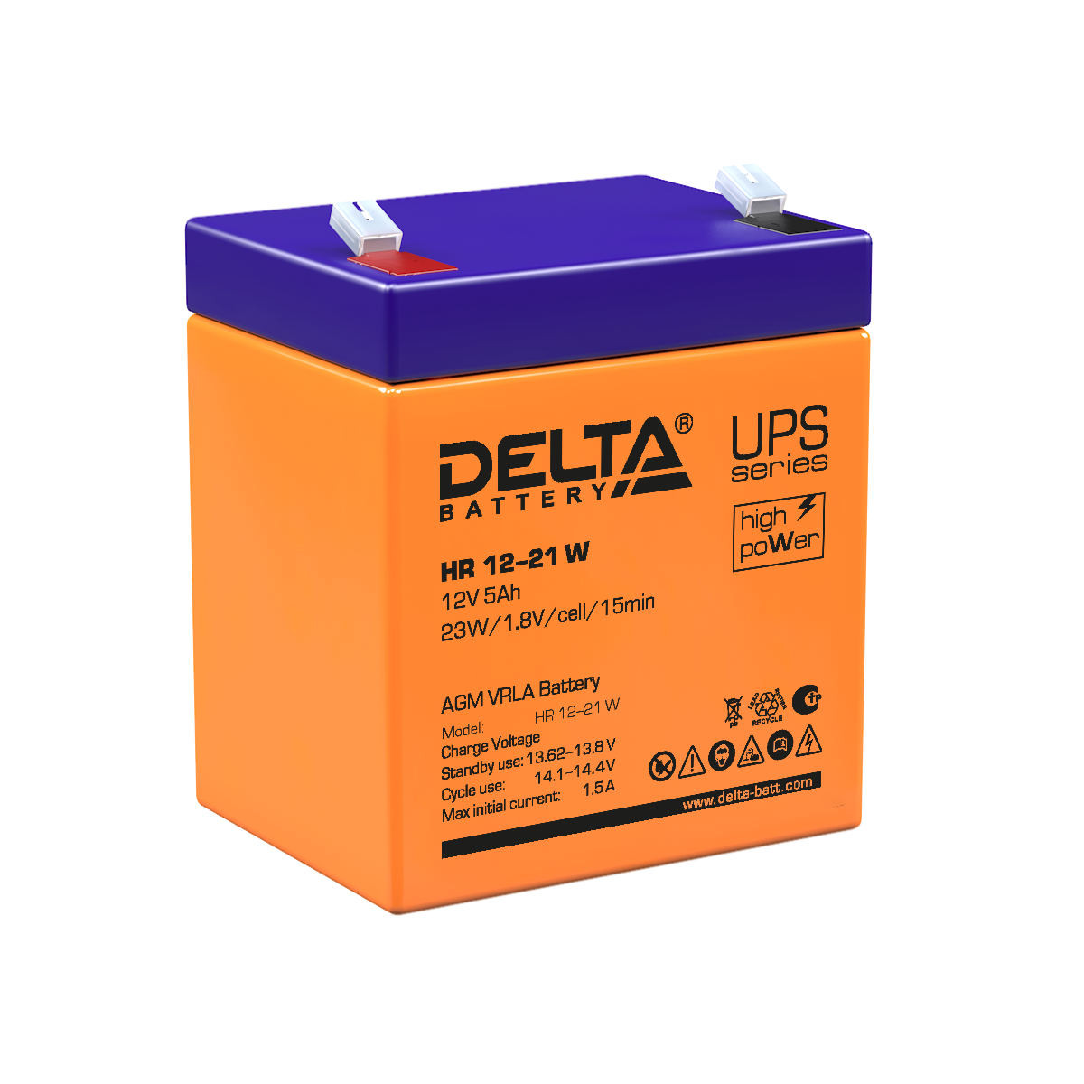 HR 12-21 W Delta Аккумуляторная батарея купить по цене 2535 руб..  Самые дешёвые цены на Стационарные