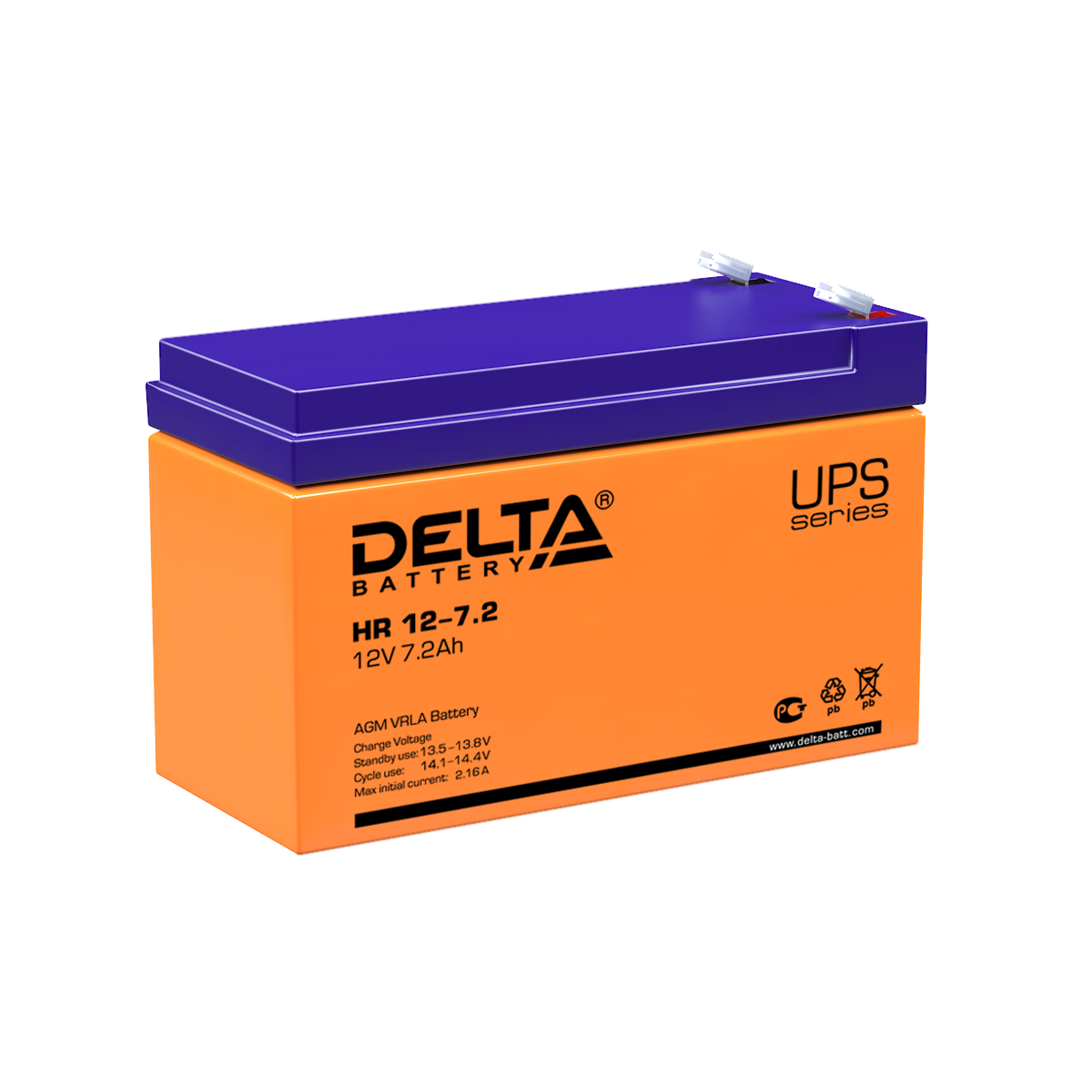 HR 12-7.2 Delta Аккумуляторная батарея купить по цене 2517 руб..  Самые дешёвые цены на Стационарные