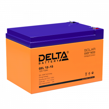 Аккумулятор Delta GEL 12-15 купить по цене 4532 руб..  Самые дешёвые цены на Аккумуляторы